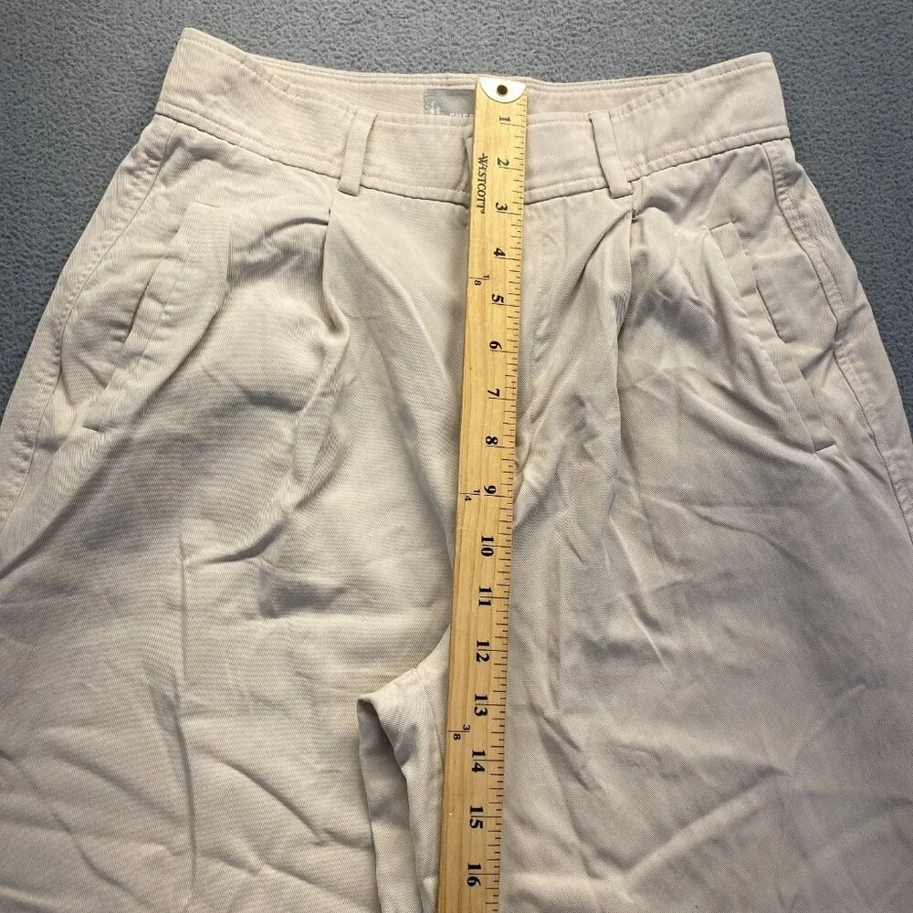 Everlane‎ Wide Leg,Dress Pants Women’s Size 2 SMALL,Pleated,Pockets,Zipper,Beige